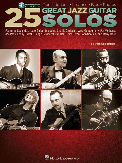 Cover: 9781458453938 | 25 Great Jazz Guitar Solos: Transcriptions * Lessons * BIOS * Photos