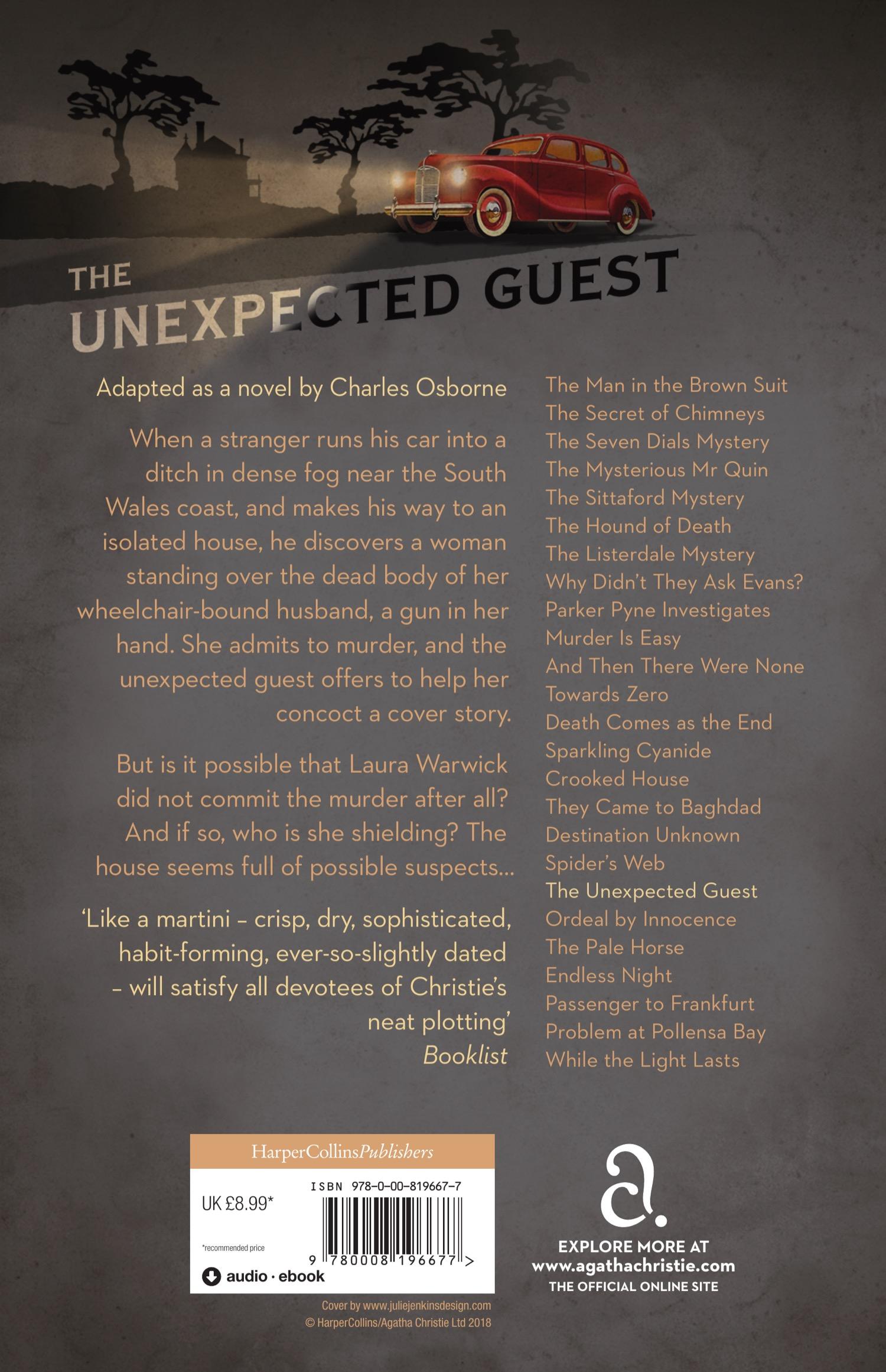 Rückseite: 9780008196677 | The Unexpected Guest | Agatha Christie | Taschenbuch | 176 S. | 2017