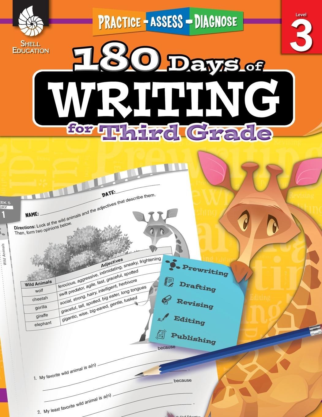 Cover: 9781425815264 | 180 Days of Writing for Third Grade | Practice, Assess, Diagnose