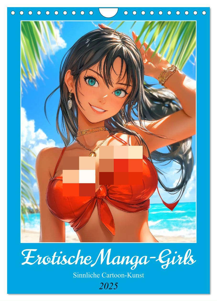 Cover: 9783457204733 | Erotische Manga-Girls. Sinnliche Cartoon-Kunst (Wandkalender 2025...