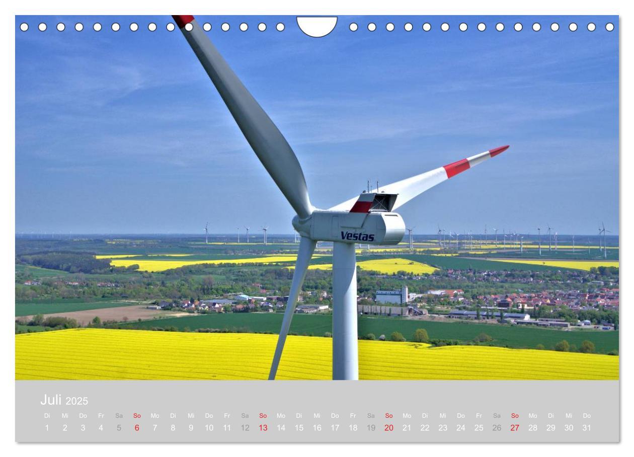 Bild: 9783435700820 | Windkraftanlagen aus der Luft fotografiert (Wandkalender 2025 DIN...