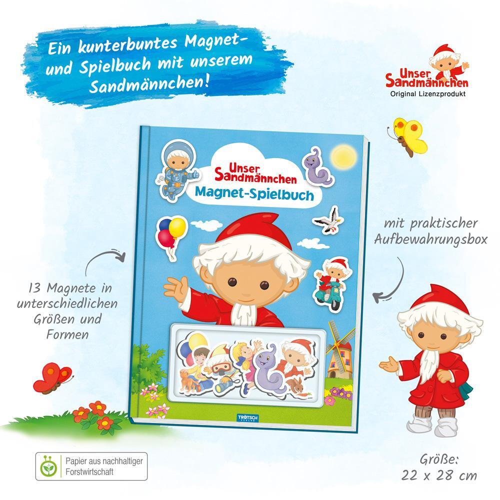 Bild: 9783965528864 | Trötsch Unser Sandmännchen Magnet-Spielbuch Pappenbuch mit Magneten