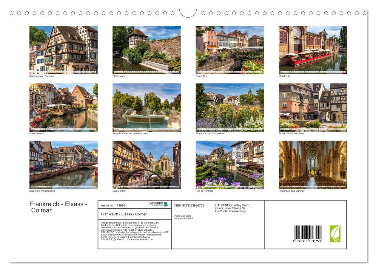 Bild: 9783383936753 | Frankreich - Elsass - Colmar (Wandkalender 2025 DIN A3 quer),...