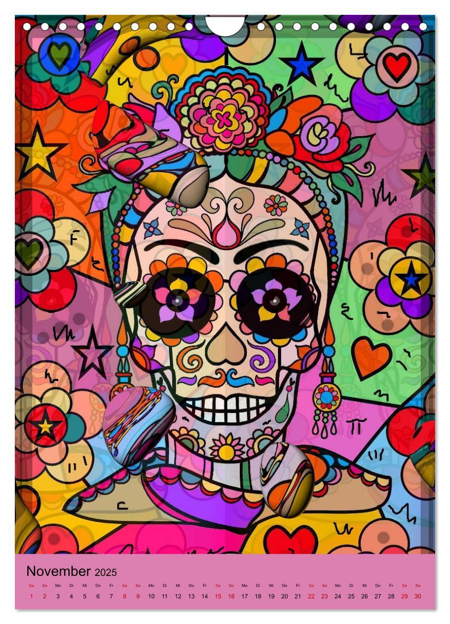 Bild: 9783435885725 | Nico Bielows Dia los Muertos (Wandkalender 2025 DIN A4 hoch),...