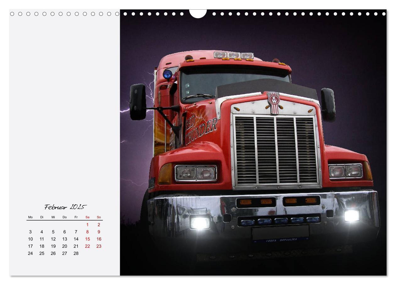 Bild: 9783435338269 | Langhauber. Coole Trucks in den USA (Wandkalender 2025 DIN A3...