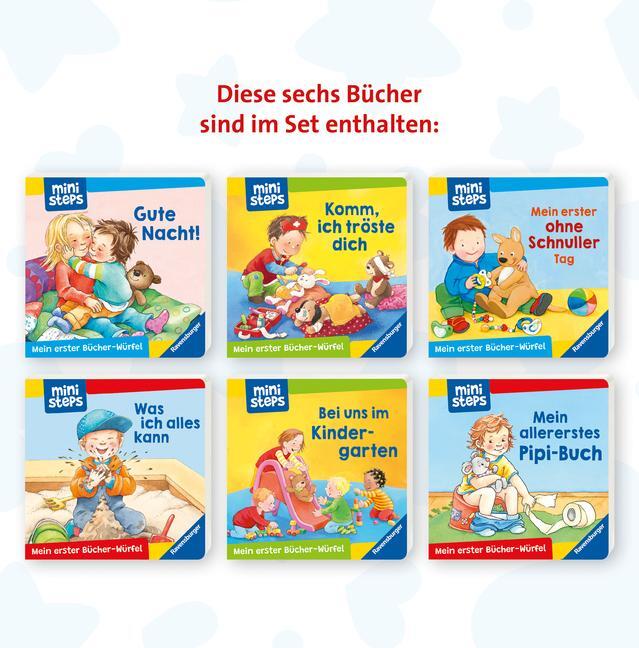 Bild: 9783473302888 | ministeps: Mein erster Bücher-Würfel: Töpfchen, Schnuller, Gute...
