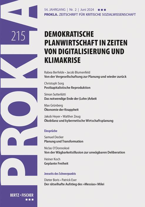 Cover: 9783865059154 | Demokratische Planwirtschaft in Zeiten von Digitalisierung und...