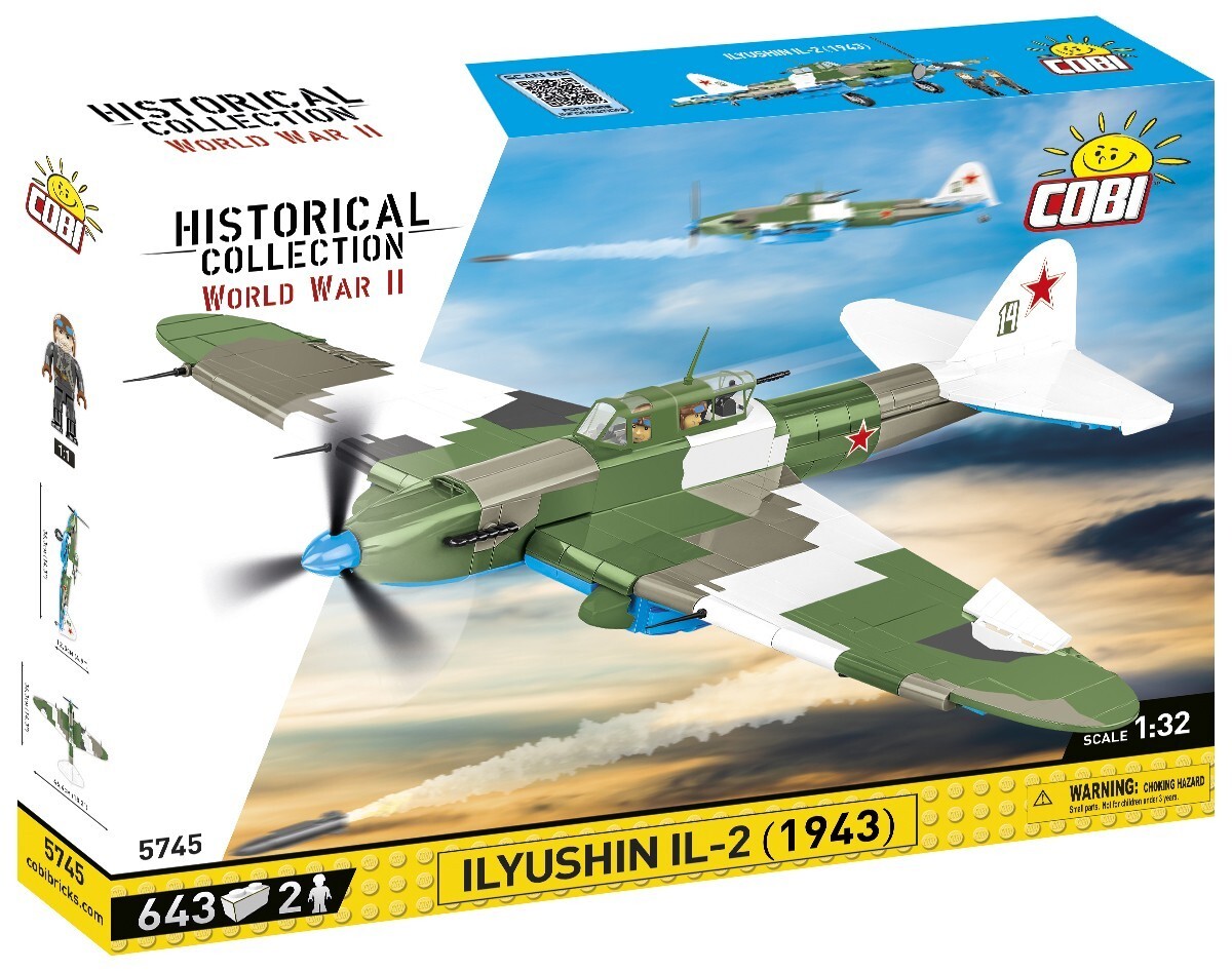 Cover: 5902251057459 | COBI Historical Collection 5745 - Ilyushin II 02 Shturmovik, 643...