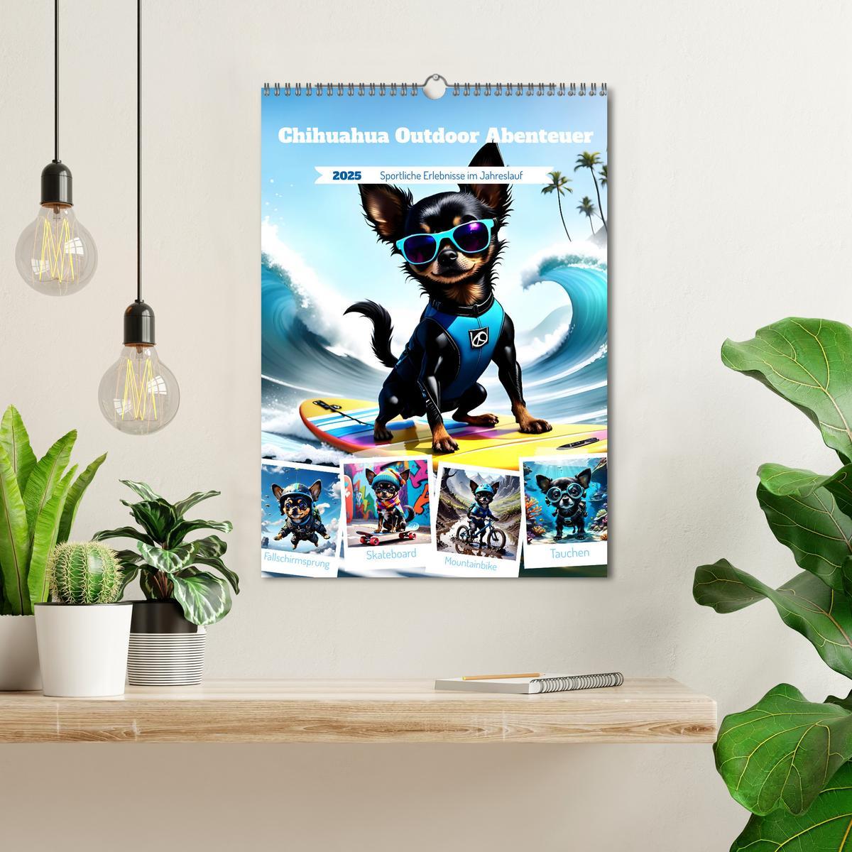 Bild: 9783457141717 | Chihuahua Outdoor Abenteuer (Wandkalender 2025 DIN A3 hoch),...