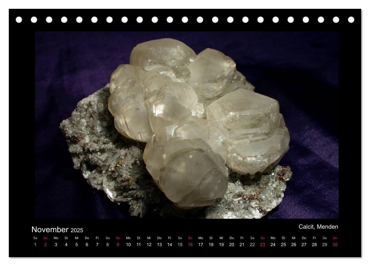 Bild: 9783435768042 | Mineralien aus dem Sauerland (Tischkalender 2025 DIN A5 quer),...