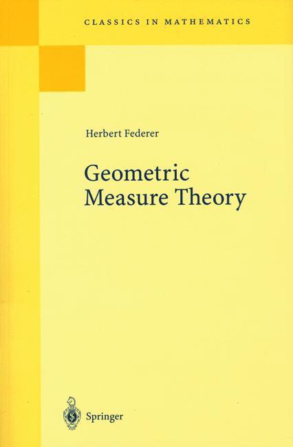 Cover: 9783540606567 | Geometric Measure Theory | Herbert Federer | Taschenbuch | Paperback