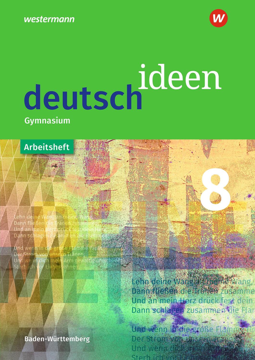 Cover: 9783507486157 | deutsch ideen 8. Arbeitsheft. Sekundarstufe 1. Baden-Württemberg