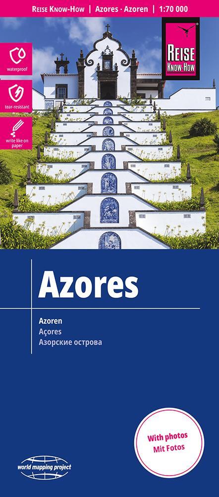 Cover: 9783831773626 | Reise Know-How Landkarte Azoren / Azores (1:70.000) | Rump | 2 S.