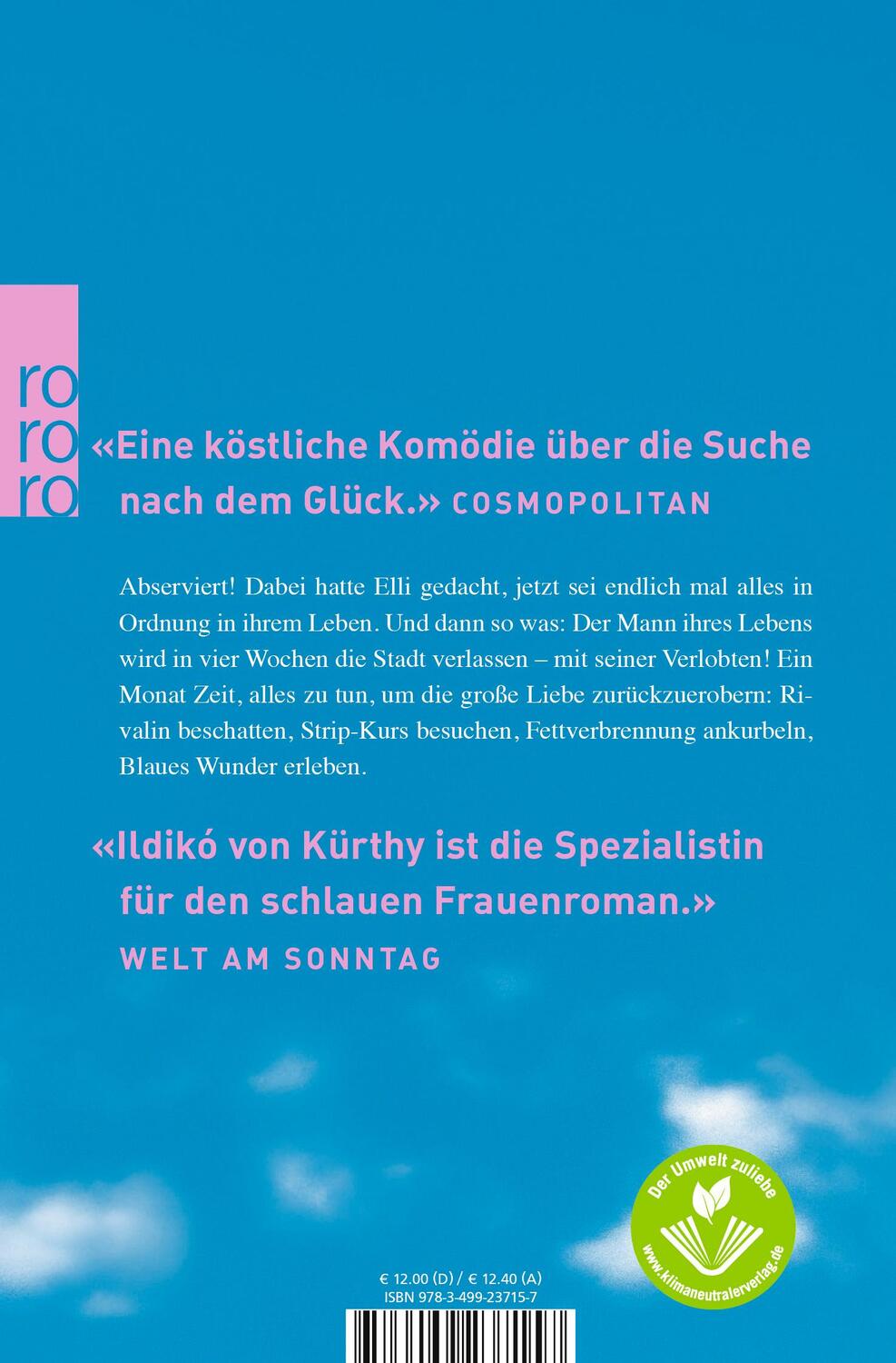 Rückseite: 9783499237157 | Blaue Wunder | Ildiko von Kürthy | Taschenbuch | Deutsch | 2005