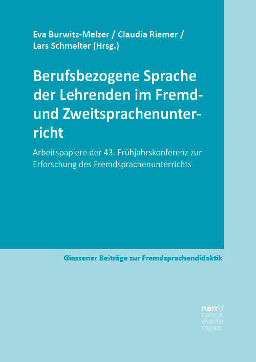 Cover: 9783381105014 | Berufsbezogene Sprache der Lehrenden im Fremd- und...