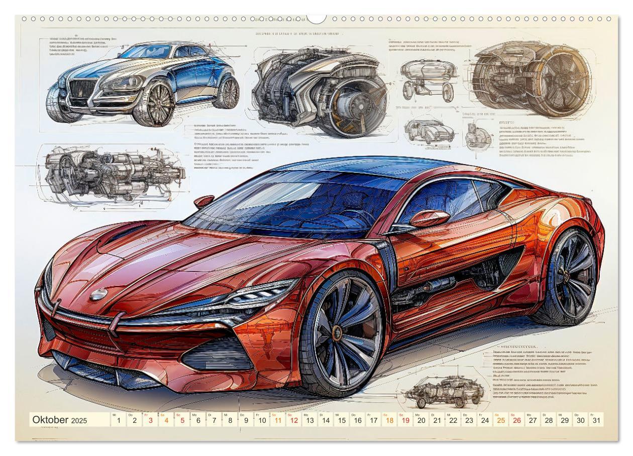 Bild: 9783383880124 | Blickpunkt Auto Design Zukunft (hochwertiger Premium Wandkalender...