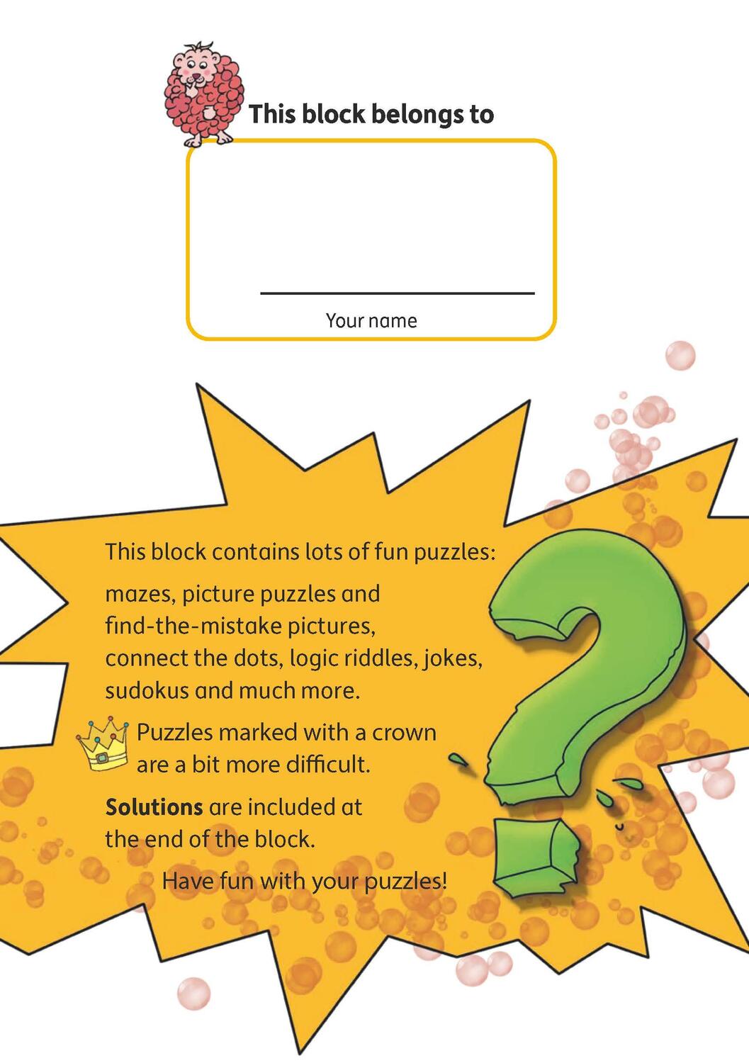 Bild: 9783881007429 | Puzzle Activity Book from 7 Years: Colourful Preschool Activity...