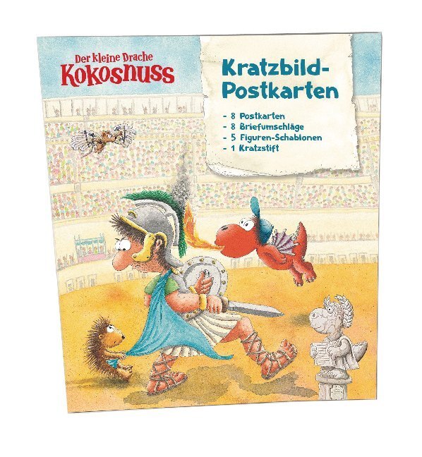 Cover: 4250938800791 | Der kleine Drache Kokosnuss - Kratzbild-Postkarten Set | Ingo Siegner