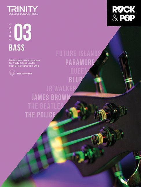Cover: 9780857366320 | Trinity College London Rock &amp; Pop 2018 Bass Grade 3 | Broschüre | Buch