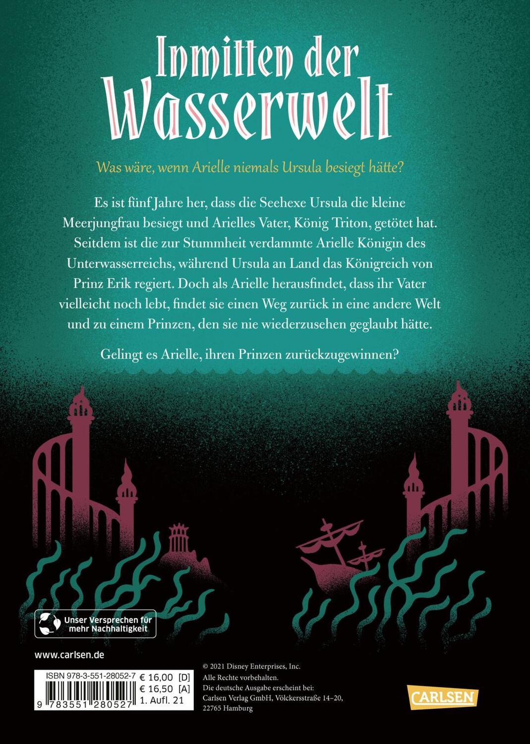 Rückseite: 9783551280527 | Disney. Twisted Tales: Inmitten der Wasserwelt (Arielle) | Buch | 2021