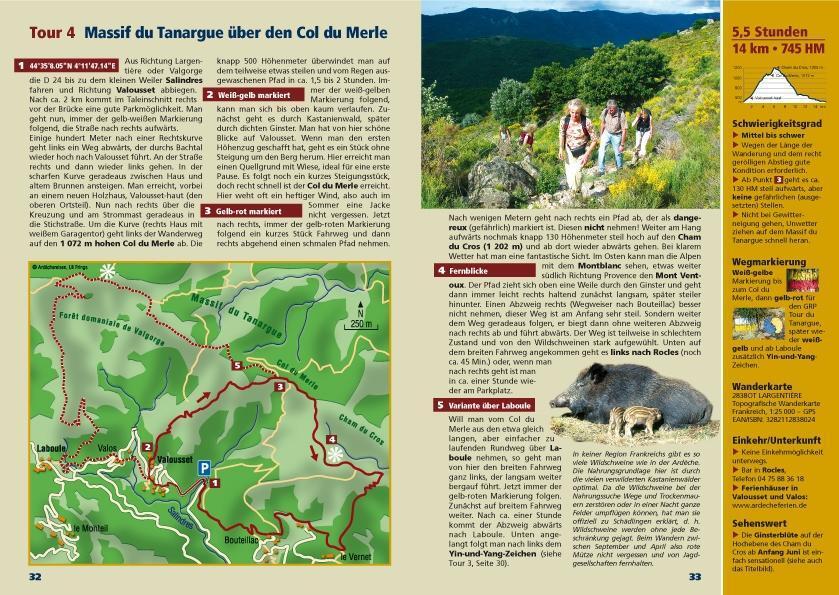 Bild: 9783000257513 | Die wilden Berge der Ardèche-alle Wanderungen mit GPS-Track zum...