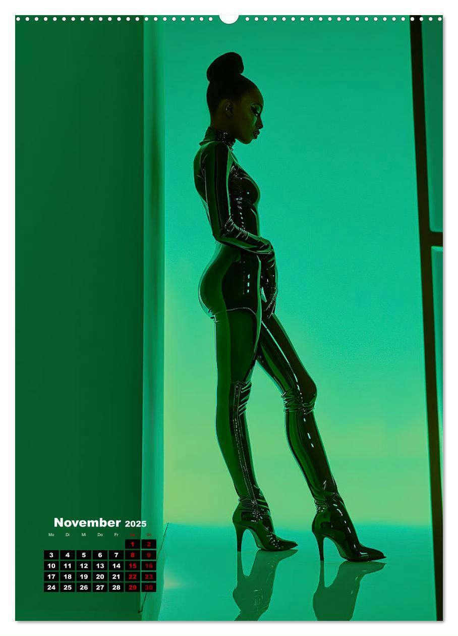 Bild: 9783457156841 | Latex-Girls (Wandkalender 2025 DIN A2 hoch), CALVENDO Monatskalender