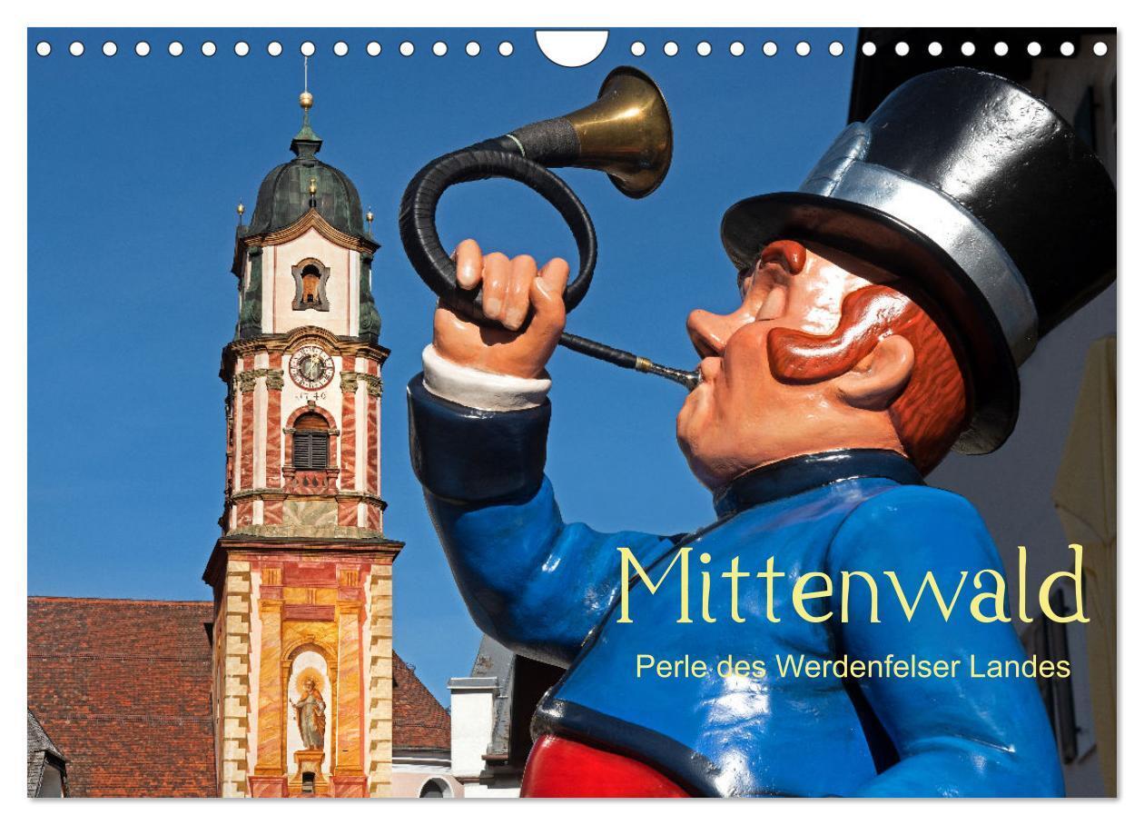 Cover: 9783383651496 | Mittenwald - Perle des Werdenfelser Landes (Wandkalender 2024 DIN...