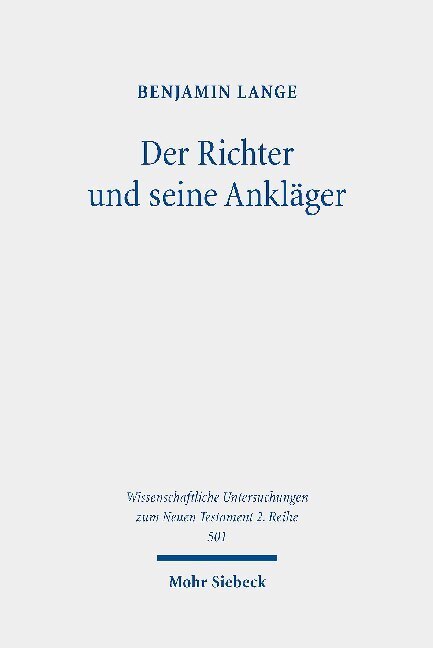 Cover: 9783161581694 | Der Richter und seine Ankläger | Benjamin Lange | Taschenbuch | 2019