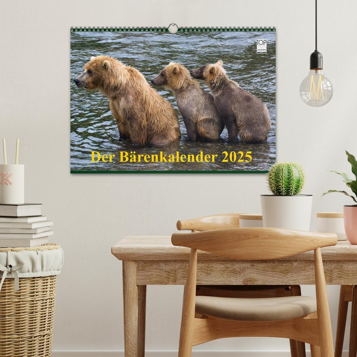 Bild: 9783435821037 | Der Bärenkalender 2025 (Wandkalender 2025 DIN A3 quer), CALVENDO...