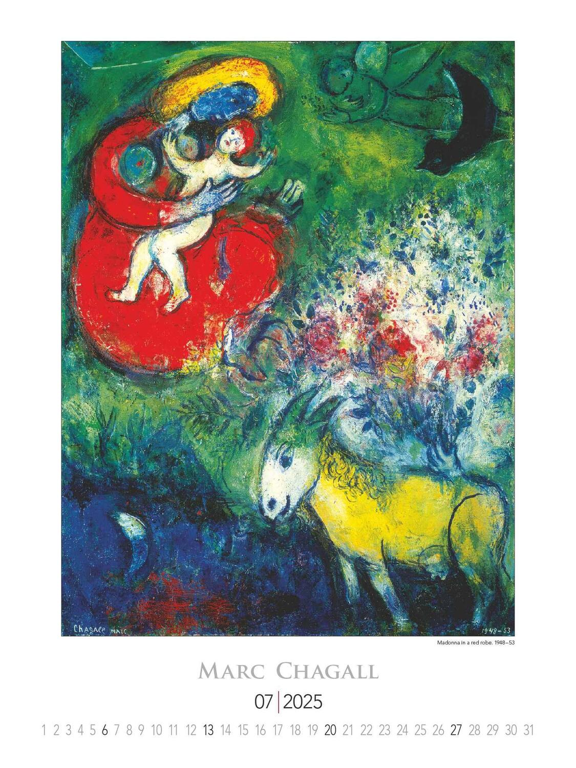 Bild: 4251732344030 | Marc Chagall 2025 - Bild-Kalender 42x56 cm - Kunst-Kalender -...