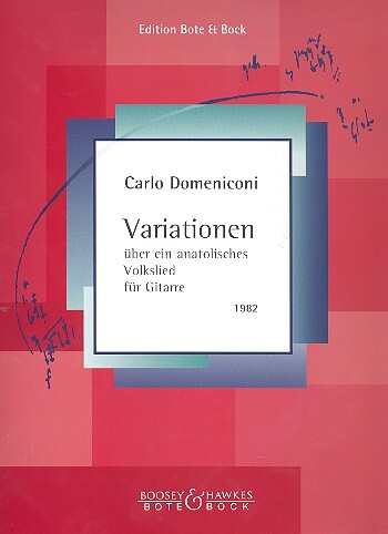 Cover: 9790202514900 | Variations about an Anatolian Folksong | Carlo Domeniconi | Buch
