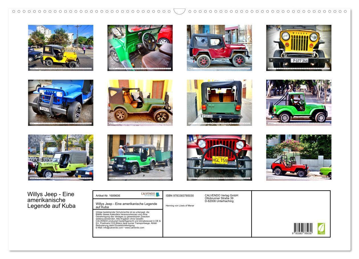 Bild: 9783383785030 | Willys Jeep - Eine amerikanische Legende auf Kuba (Wandkalender...