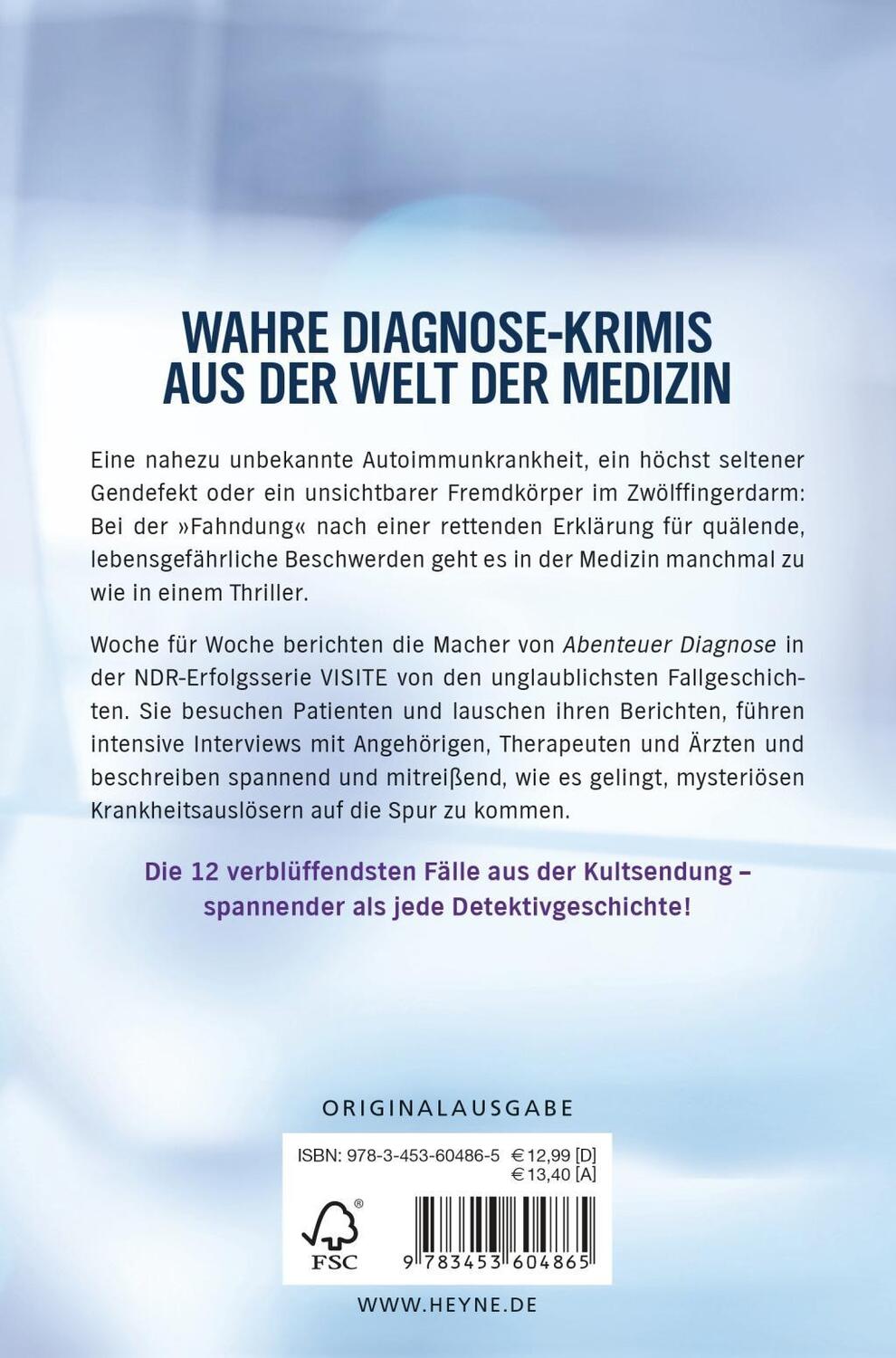 Bild: 9783453604865 | Abenteuer Diagnose | Volker Arend (u. a.) | Taschenbuch | Deutsch