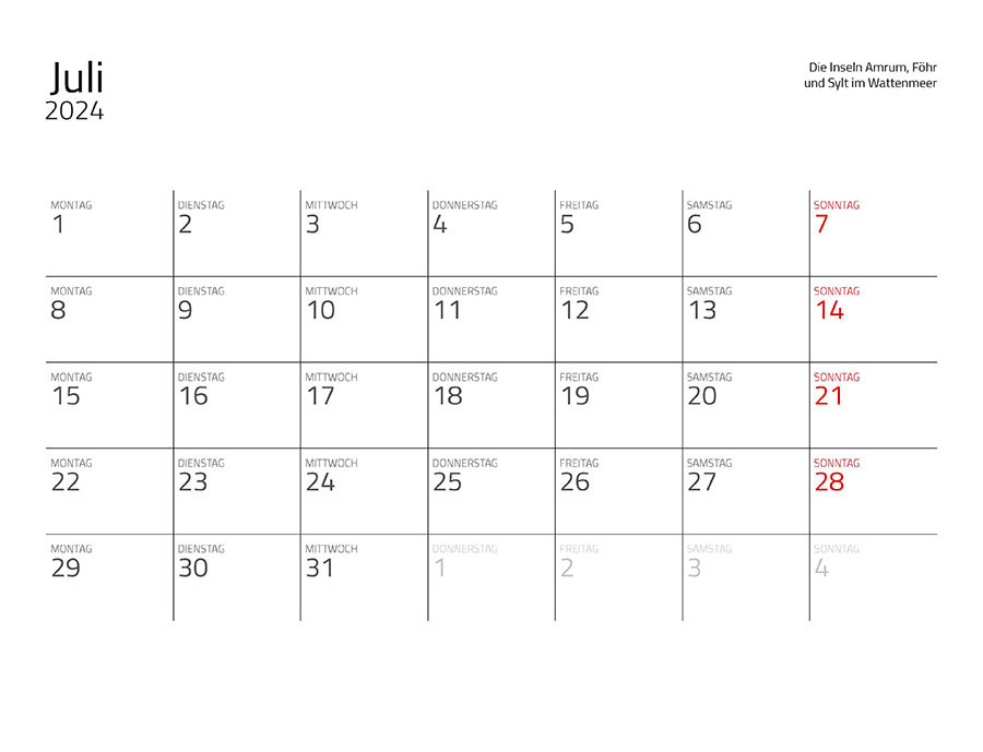 Bild: 9783966646444 | Nordsee Kalender 2024 | Eintragkalender mit 12 stimmungsvollen Motiven
