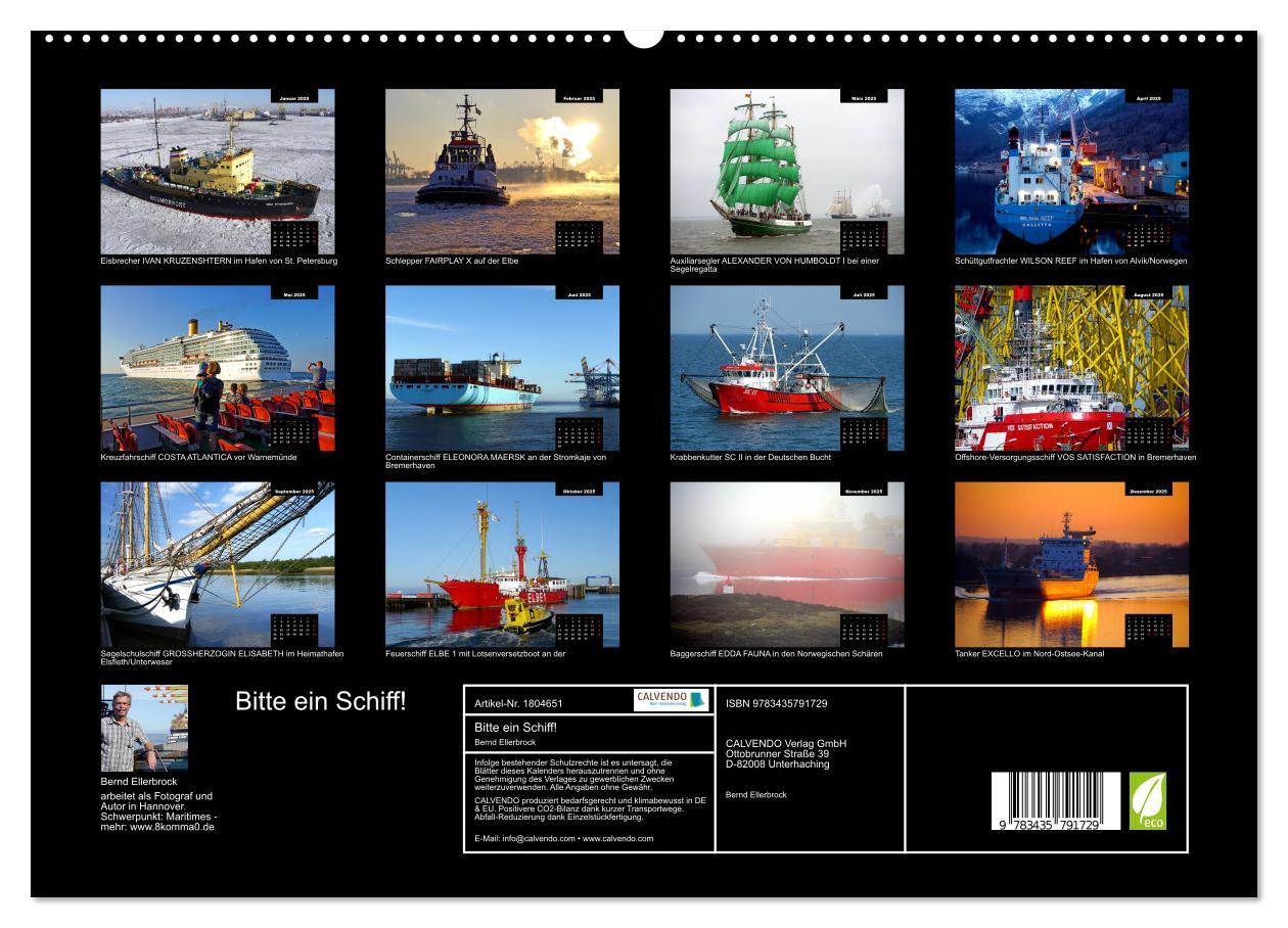 Bild: 9783435791729 | Bitte ein Schiff! (hochwertiger Premium Wandkalender 2025 DIN A2...