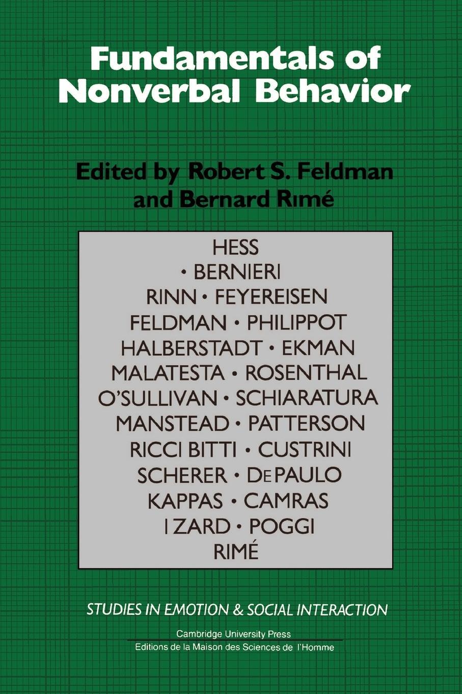 Cover: 9780521367004 | Fundamentals of Nonverbal Behavior | Bernard Rime | Taschenbuch | 1991