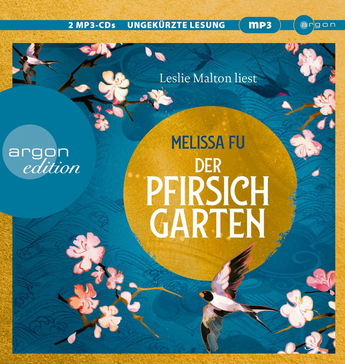 Cover: 9783839820049 | Der Pfirsichgarten | Roman | Melissa Fu | MP3 | 2 Audio-CDs | Deutsch