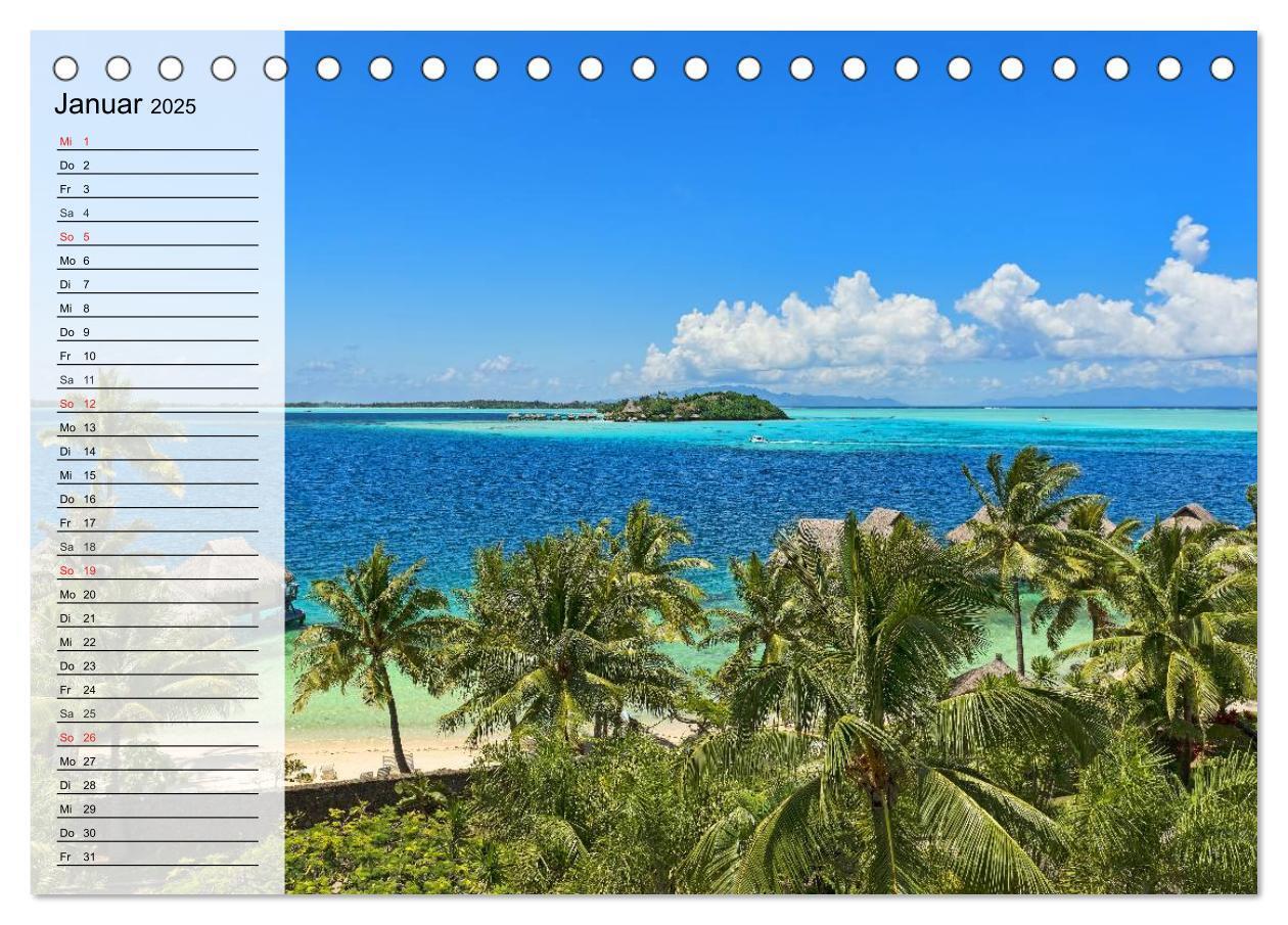 Bild: 9783435522880 | Südseeträume. Paradiese im Pazifik (Tischkalender 2025 DIN A5...