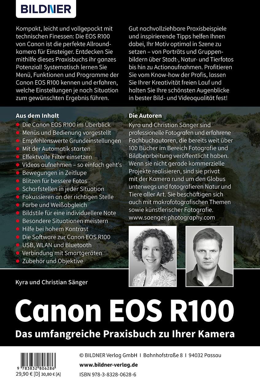 Rückseite: 9783832806286 | Canon EOS R100 | Das umfangreiche Praxisbuch zu Ihrer Kamera! | Buch
