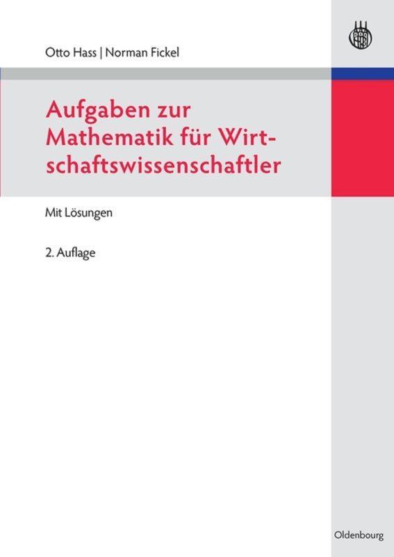 Cover: 9783486715989 | Aufgaben zur Mathematik für Wirtschaftswissenschaftler | Taschenbuch
