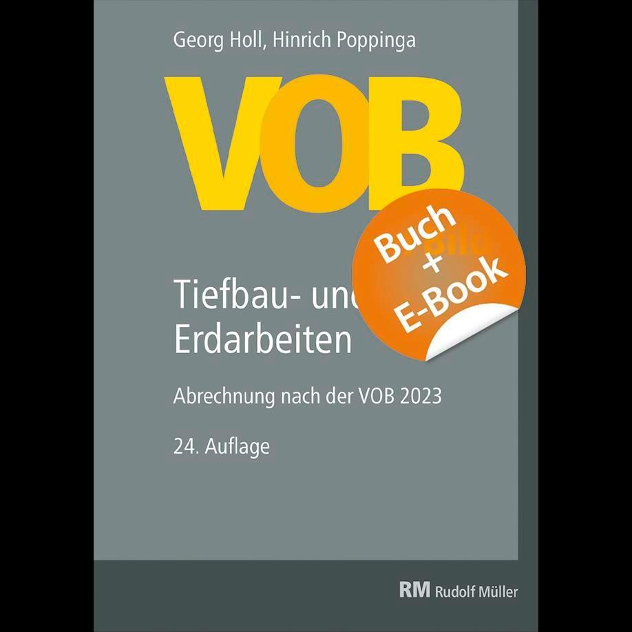 Cover: 9783481046552 | VOB im Bild - Tiefbau- und Erdarbeiten - mit E-Book | Holl (u. a.)