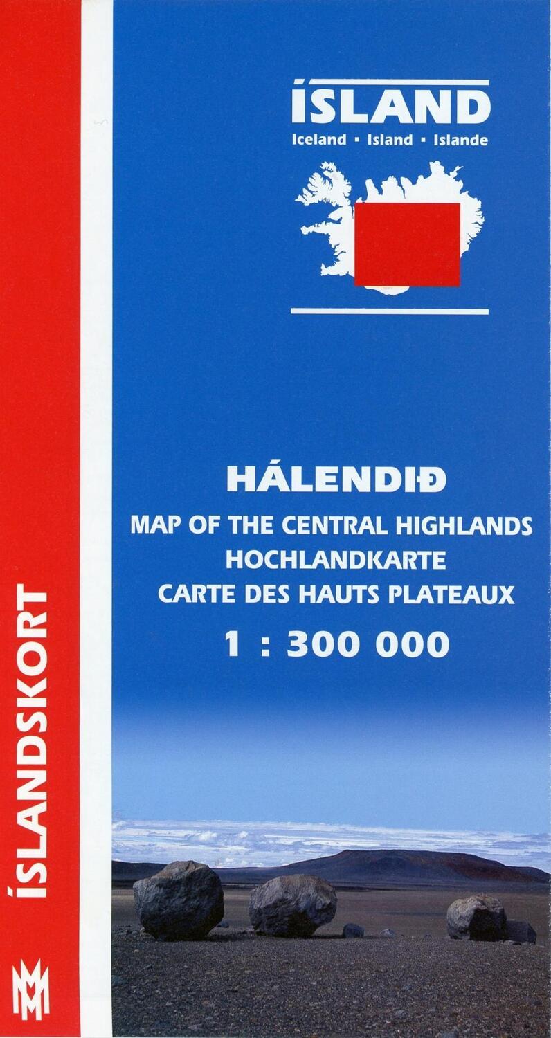 Cover: 9789979323983 | Island 1 : 300 000. Hochlandkarte | (Land-)Karte | In Klarsichthülle