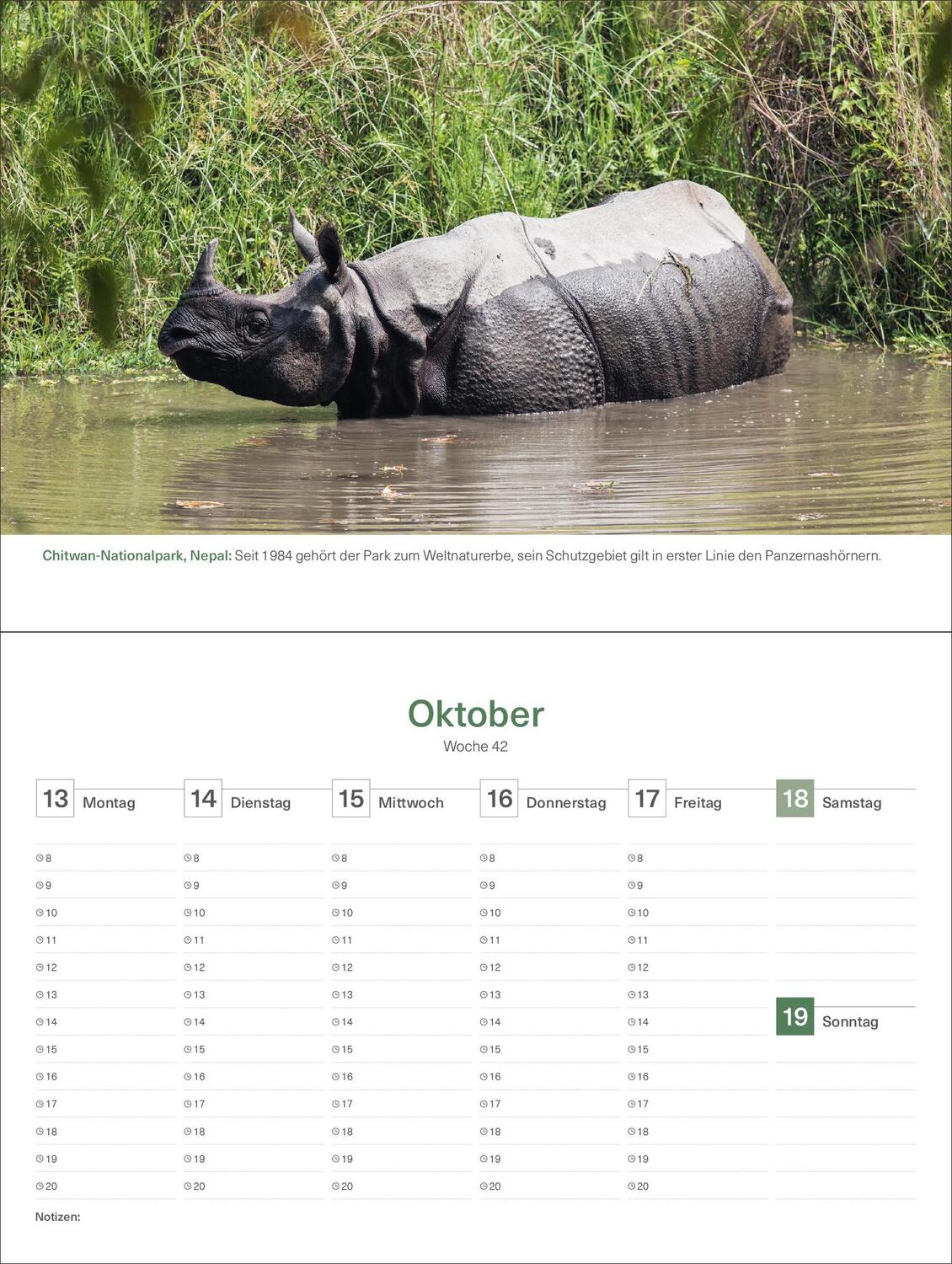 Bild: 9783965913714 | Das Naturerbe der Welt - KUNTH Tischkalender 2025 | Kalender | 54 S.