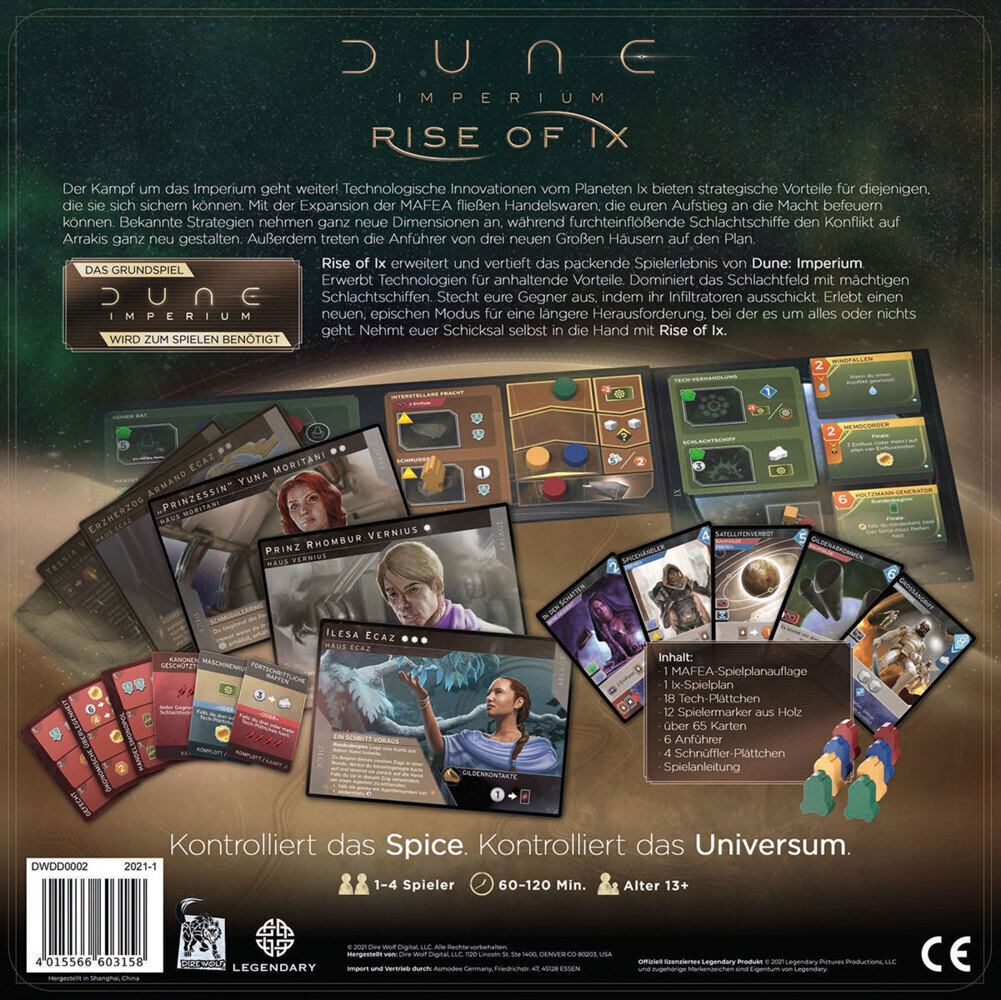 Bild: 4015566603158 | Dune Imperium - Rise of Ix (Spiel-Zubehör) | Nikolay Aslamov (u. a.)