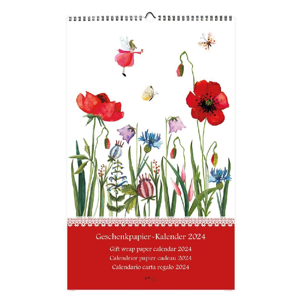 Cover: 9783949568527 | Geschenkpapierkalender 2024 | Silke Leffler | Kalender | Spiralbindung