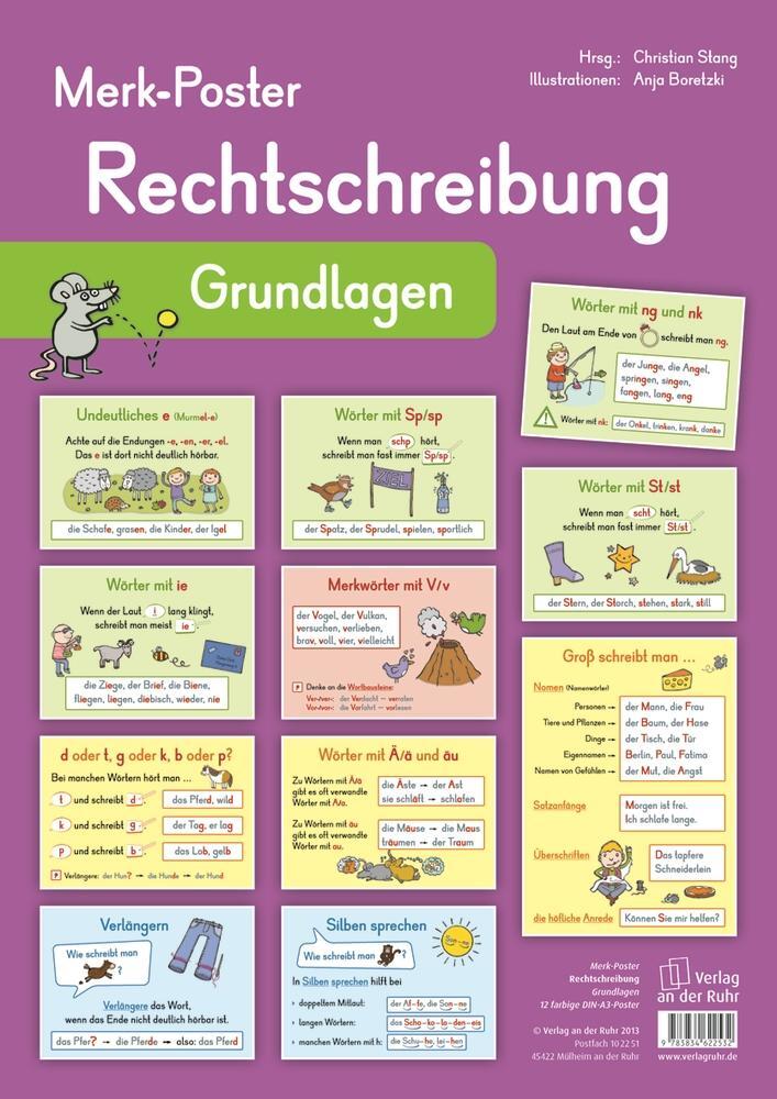 Cover: 9783834622532 | Merk-Poster: Rechtschreibung - Grundlagen | Christian Stang | Poster