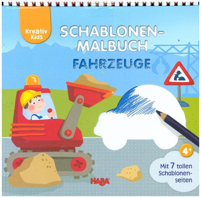 Cover: 9783869142906 | Kreativ Kids Schablonen-Malbuch Fahrzeuge | Buch | Ringbindung | 7 S.