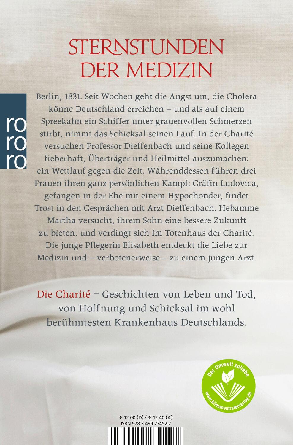 Rückseite: 9783499274527 | Die Charité: Hoffnung und Schicksal | Ulrike Schweikert | Taschenbuch