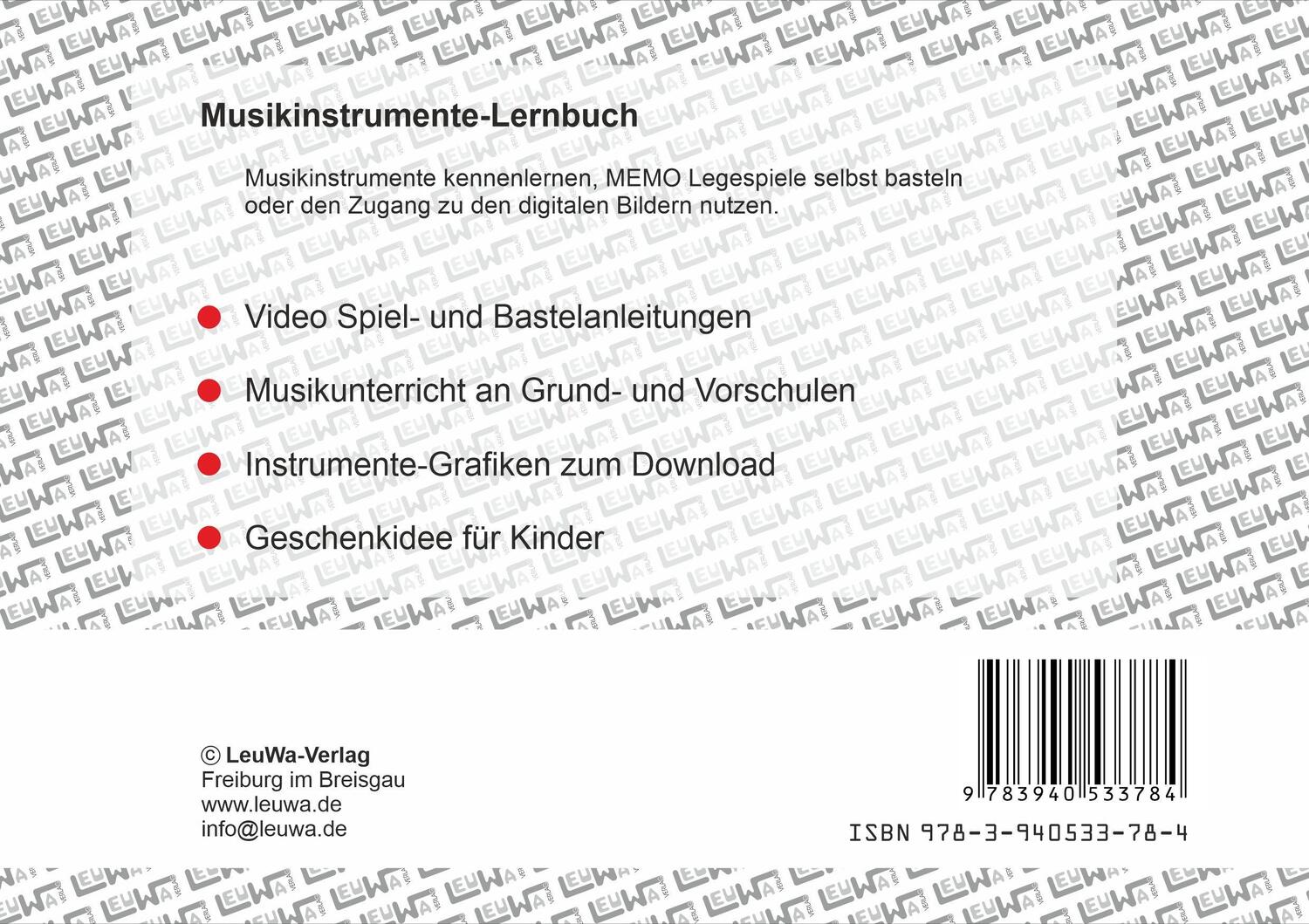 Rückseite: 9783940533784 | Musikinstrumente Lernbuch | Martin Leuchtner (u. a.) | Taschenbuch