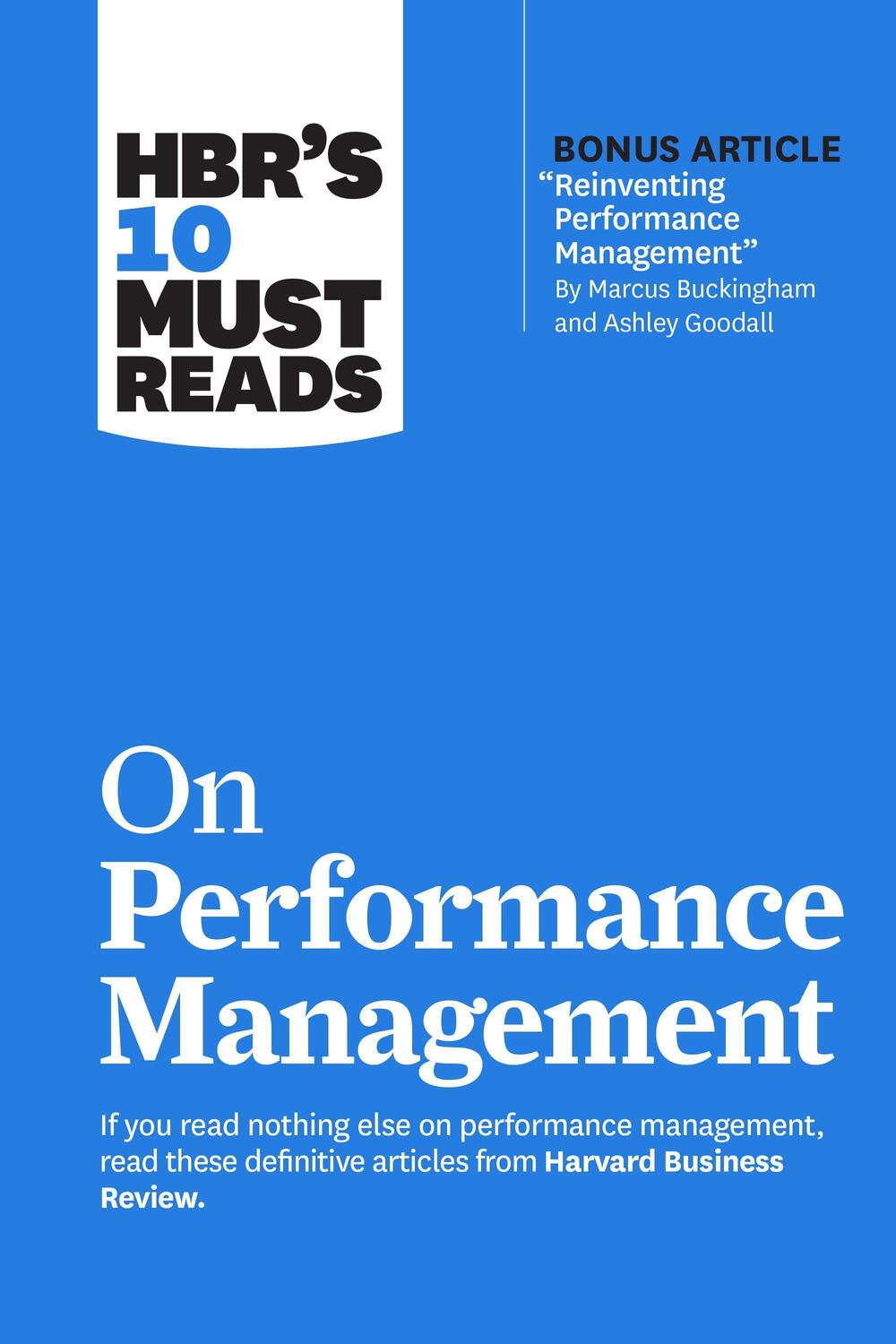 Cover: 9781647825218 | HBR's 10 Must Reads on Performance Management | Review (u. a.) | Buch